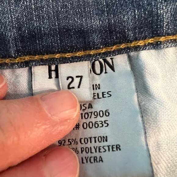 Hudson Krista Super Skinny Blue Jeans size 27, Rise 7.5”, RN #107996, 5 pockets - Picture 13 of 14